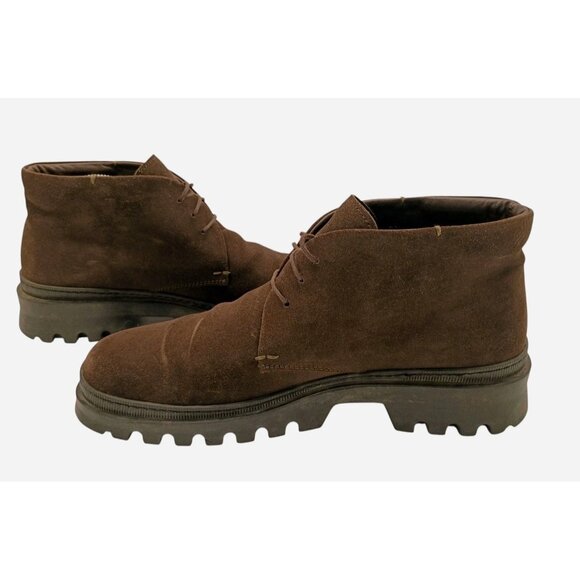 To Boot New York Adam Derrick Chukka Mens 9.5 Med Brown Suede Desert Boots Italy - Picture 9 of 9